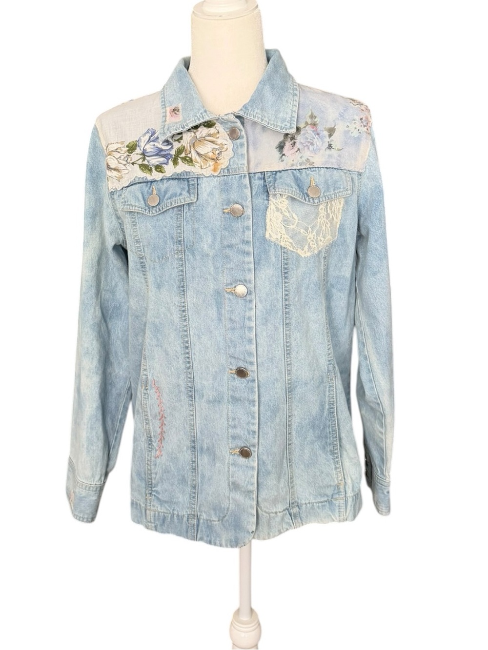LoveShackFancy Bespoke Up-Cycled Limited Edition Jean Jacket